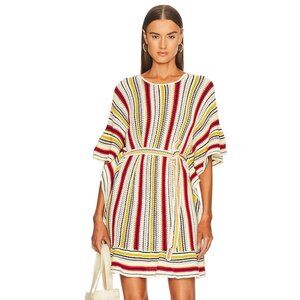 Zimmermann Vitali Multi Stripe Knit Poncho